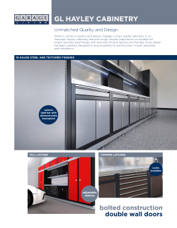 GL Hayley cabinetry brochure
