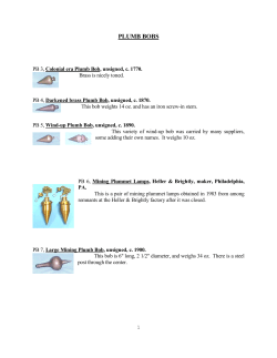 Plumb Bobs (PB)