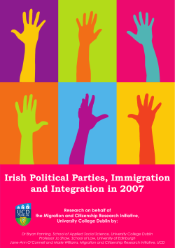 Irish Political Parties, Immigration and Integration in 2007