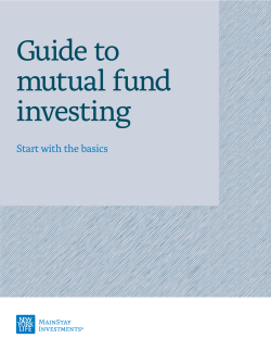 Guide to mutual fund investing (MainStay)