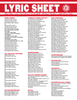 Lyrics Sheet PDF