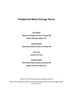 Dealignment Meets Cleavage Theory