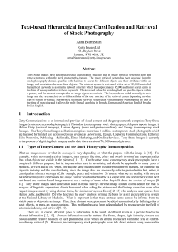 Text-based Hierarchical Image Classification and Retrieval of
