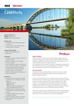 Case study ProRail