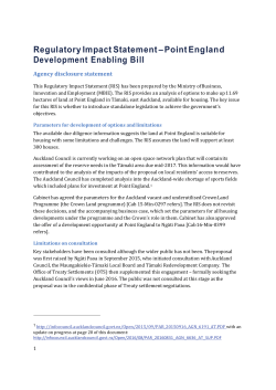 Point England Development Enabling Bill