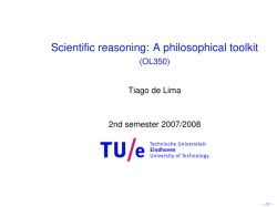 Scientific reasoning: A philosophical toolkit