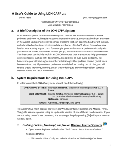 LON-CAPA guide for students - LON