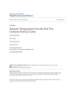Antarctic Temperatures Over the Past Two Centuries from Ice Cores