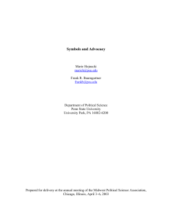 Symbols and Advocacy