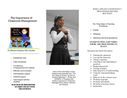 The Importance of Classroom Management