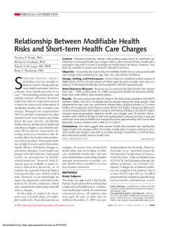 Relationship Between Modifiable Health Risks and Short