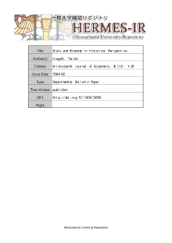 Page 1 Page 2 STATE AND ECONOMY IN HISTORICAL