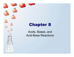 Acids and Bases