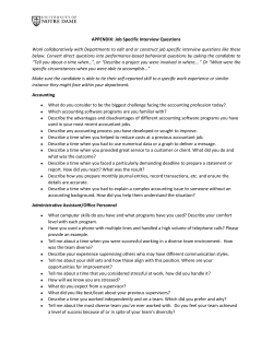 Job-specific Interview Questions