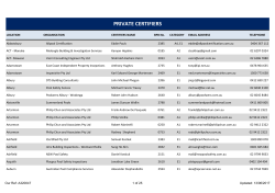 private certifiers - Swimming Pool Register