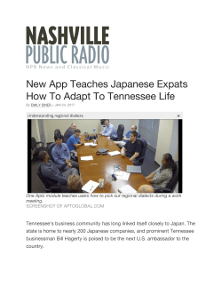 New App Teaches Japanese Expats How To
