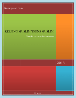 keeping muslim teens muslim