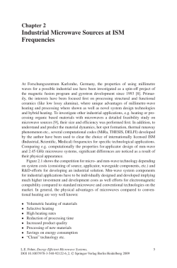 Industrial Microwave Sources at ISM Frequencies