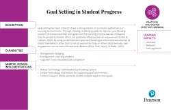 Goal Setting in Student Progress
