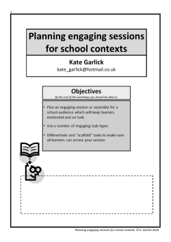 Engaging sessions booklet