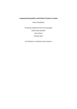 Compound Inequalities and Political Violence in India