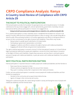 A Country-level Review of Compliance with CRPD