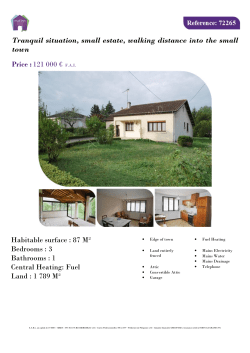 Tranquil situation, small estate, walking distance into