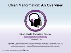 Chiari Malformation: An Overview