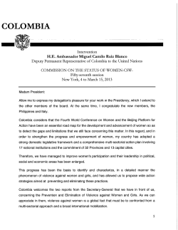 colombia - the United Nations