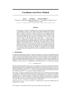 Coordinate-wise Power Method