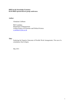 Exploring the negative outcomes of flexible work