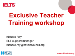 IELTS 1-day workshop - handout