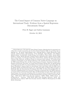 The Causal Impact of Common Native Language on International