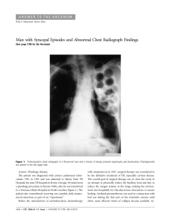 Man with Syncopal Episodes and Abnormal Chest Radiograph