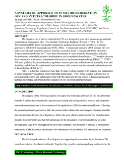 a systematic approach to in situ bioremediation of carbon