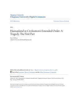 A Tragedy, The First Part - Chapman University Digital Commons