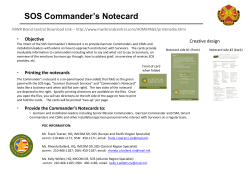 SOS Commander`s Notecard