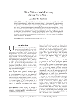 Allied Military Model Making during World War II