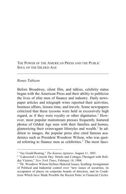 The Power of the American Press and the Public Soul of the Gilded