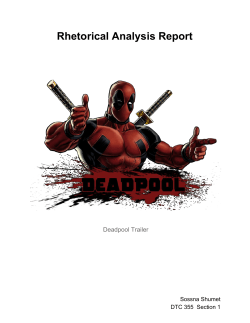 Rhetorical Analysis Report