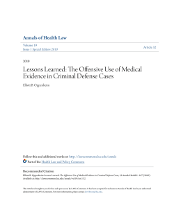 Lessons Learned: The Offensive Use of Medical