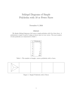 Schlegel Diagrams of Simple Polyhedra with 10 or Fewer Faces