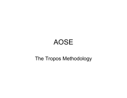 The Tropos Methodology