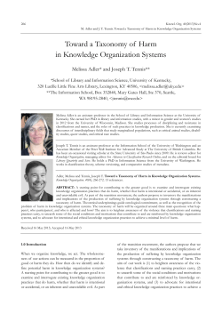 Toward a Taxonomy of Harm in Knowledge Organization Systems