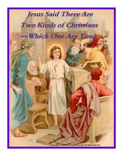 Jesus Said There Are Two Kinds of Christians