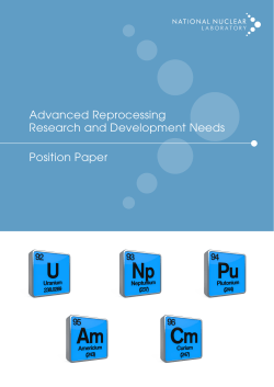 Advanced Reprocessing - National Nuclear Laboratory