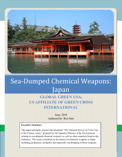 Sea-Dumped Chemical Weapons in Japan