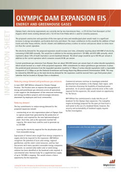 Energy and Greenhouse Gases