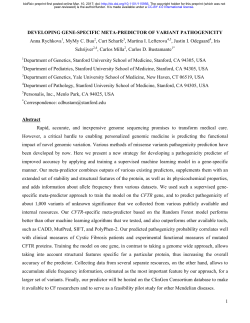 developing gene-specific meta-predictor of variant