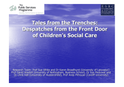 Tales from the Trenches